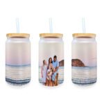 12oz Frosted Glass Tumbler Cover Custom Print On Demand Australia