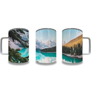 12oz Travel Mug Cover Custom Print on Demand Australia Mountains