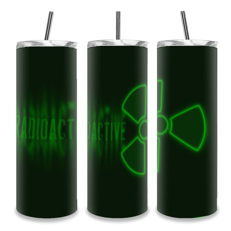 20oz Green Glow Green Tumbler Cover Custom Print On Demand Australia Radioactive