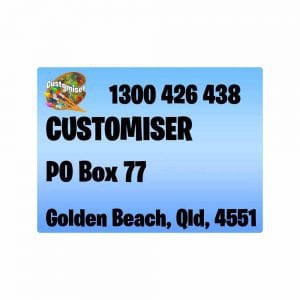 Business Return Labels Custom Design Print Printed in Australia Cheap