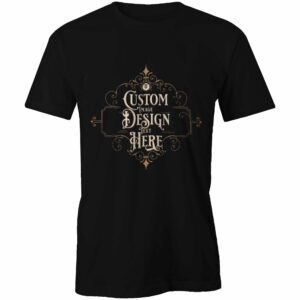 Custom Black T Shirt Customiser Design AS Colour Australia