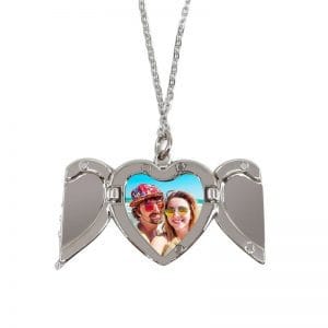 Custom Photo Angel Wings Necklace
