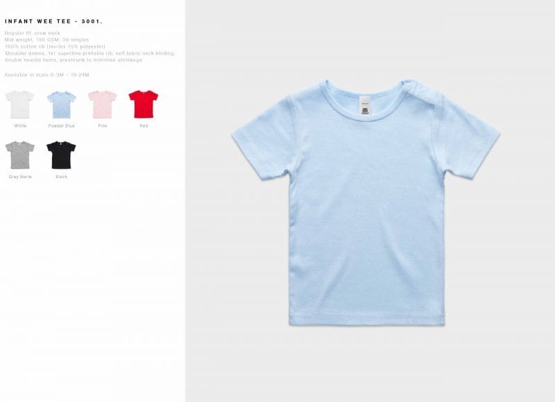 Infant AS Wee T Shirt Custom Photo Image Design Specs scaled