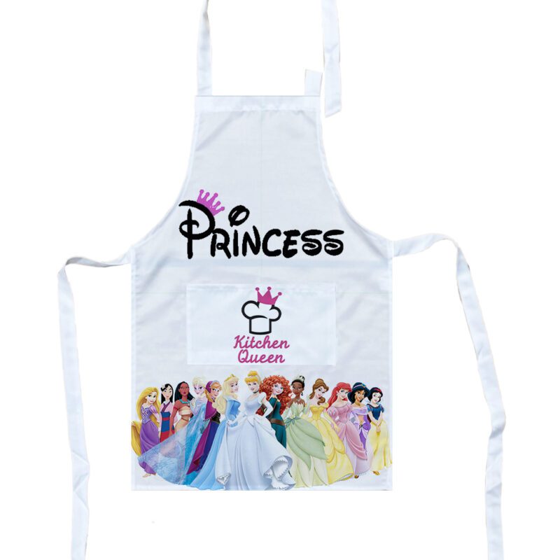 Kids Apron Full Coverage Cover Custom Print on Demand Australia Princess