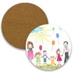 MDF Circle Drinks Coaster 4 Pack Custom Design Australia 1