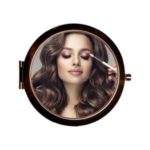 Makeup Mirror Rose Gold Metal Polished Custom Design Print On Demand Australia