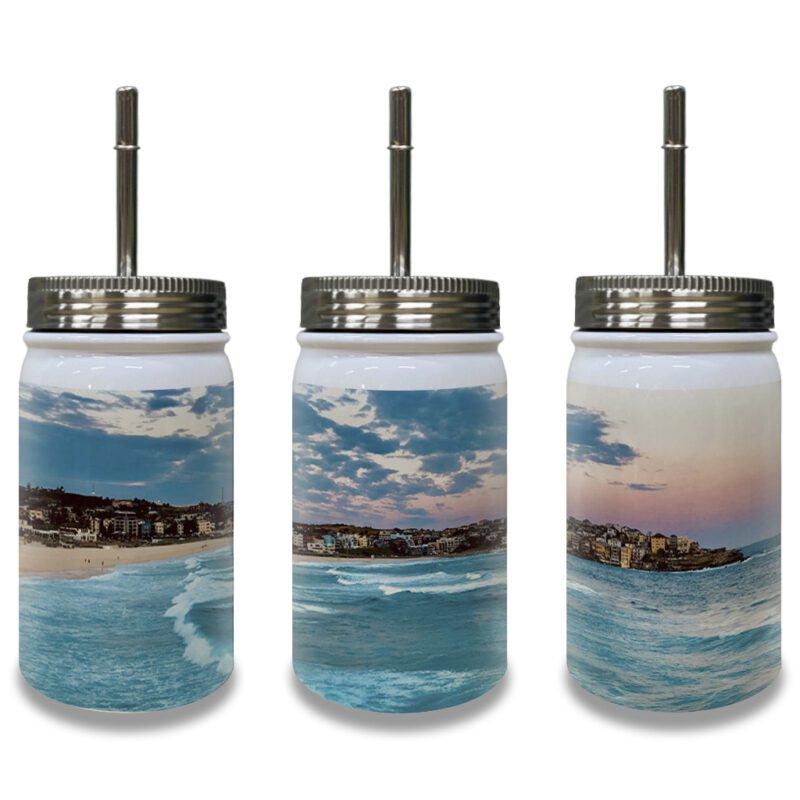 Mason Jar White over Custom Print On Demand Australia Beach