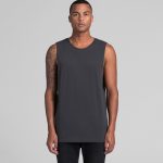 Mens AS Colour Tank Muscle Top Custom Photo Image Design Model Front