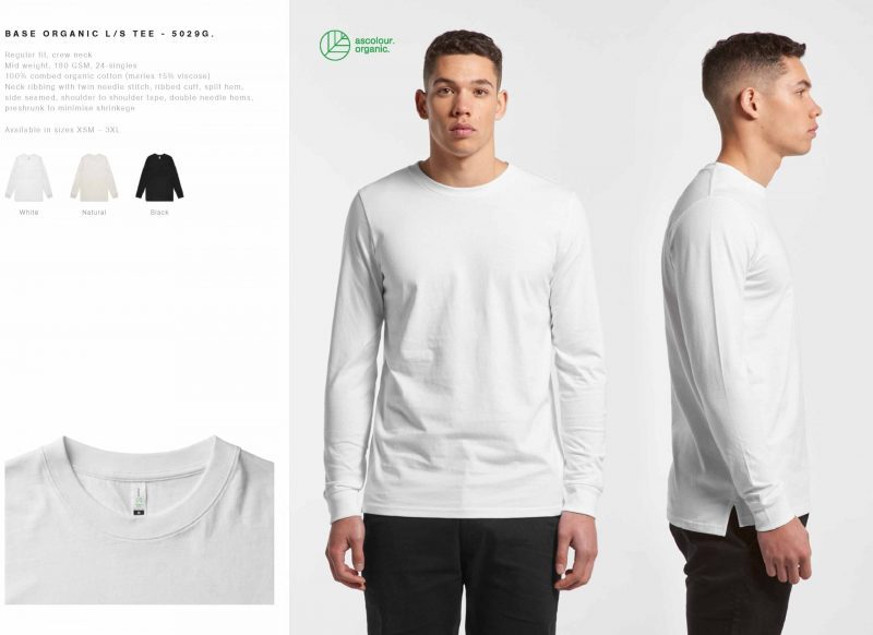 Mens AS Organic Long Sleeve T Shirt Custom Photo Image Design Specs scaled
