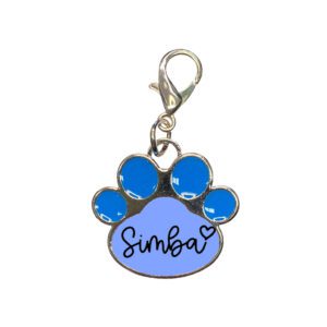 Metal Cat Tag Cover Image Blue Custom Gift Australia