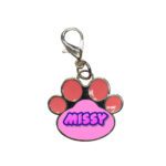 Metal Cat Tag Cover Image Pink Custom Gift Australia