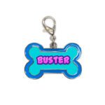 Metal Dog Tag Cover Image Blue Custom Gift Australia