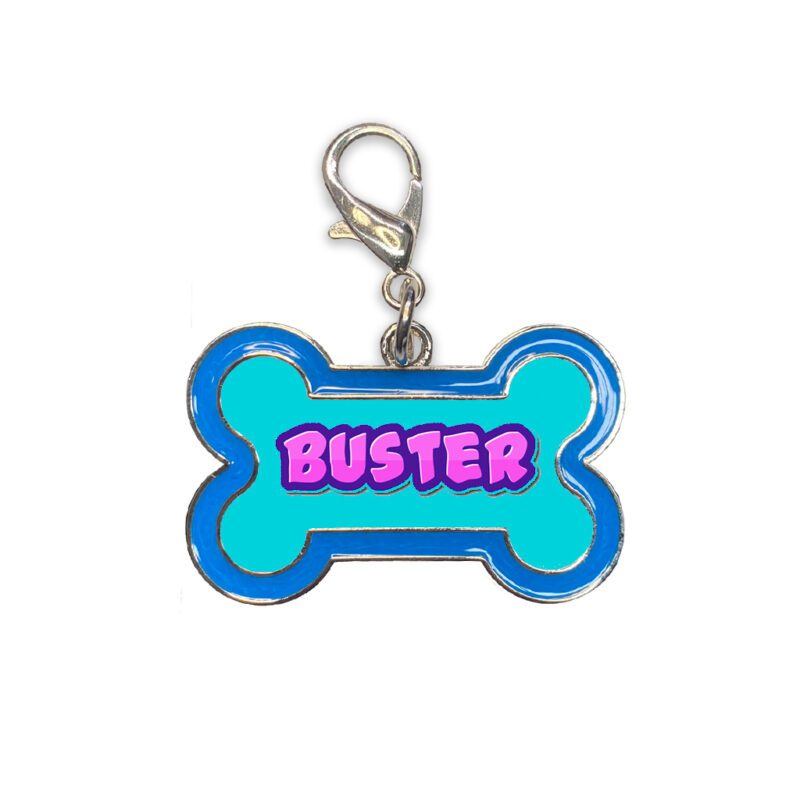 Metal Dog Tag Cover Image Blue Custom Gift Australia