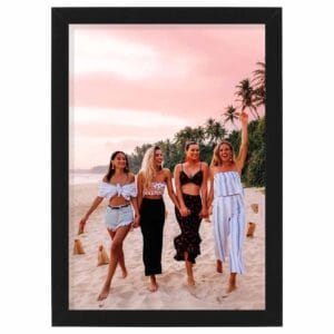 Picture Framed Black Photo Poster Image 21 x 30 cm