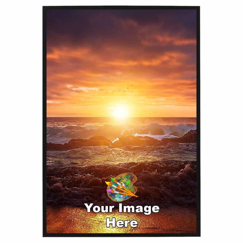 Picture Framed Black Photo Poster Image 61 x 91 cm