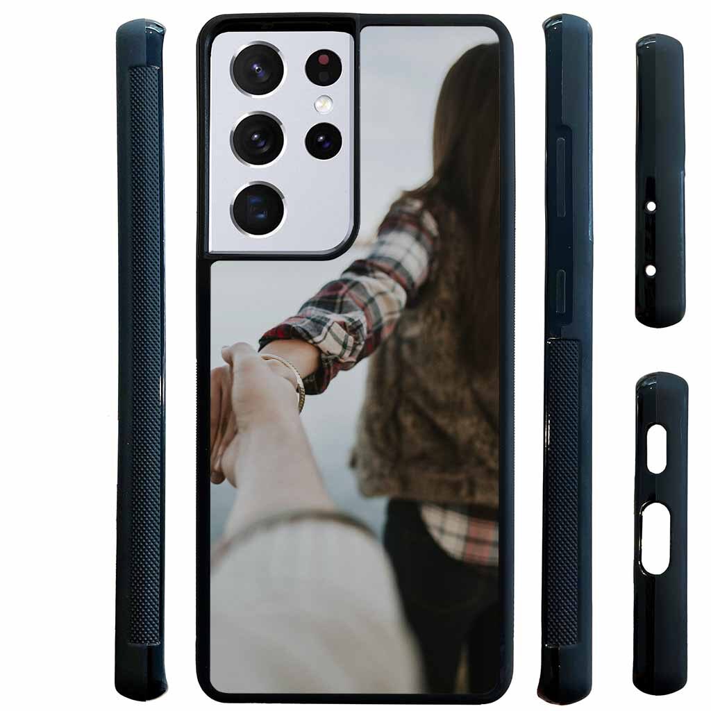 Samsung Galaxy S21 Ultra photo custom print on demand bumper couple love phone case
