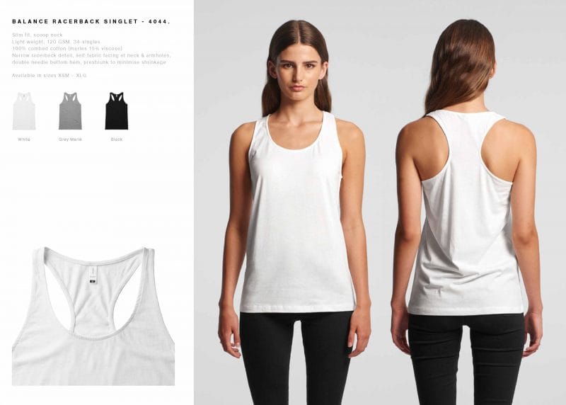 Womens AS Balance Racerback Singlet Custom Photo Image Design Specs scaled