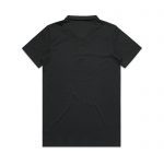 Womens AS Polo Uniform Custom Photo Image Design Black Back