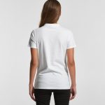 Womens AS Polo Uniform Custom Photo Image Design Model Back