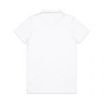 Womens AS Polo Uniform Custom Photo Image Design White Back