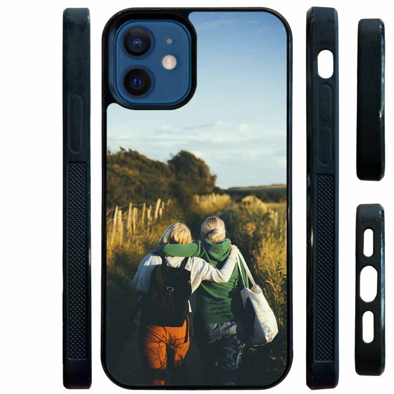 iPhone 12 5 4 mini photo custom print on demand bumper friends phone case